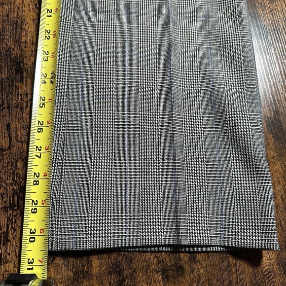 Theory Women Plaid Flare Dress Pants Tailored Office Career Size 4 - Picture 6 of 9